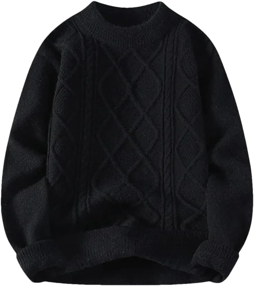 

Зимний мужской свитер Vintage Twisted с круглым вырезом Hamthuit