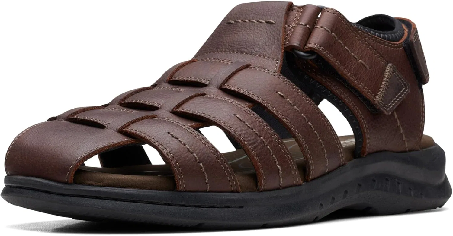 Мужские сандалии Clarks Walkford FishSandal, Brown Tumb