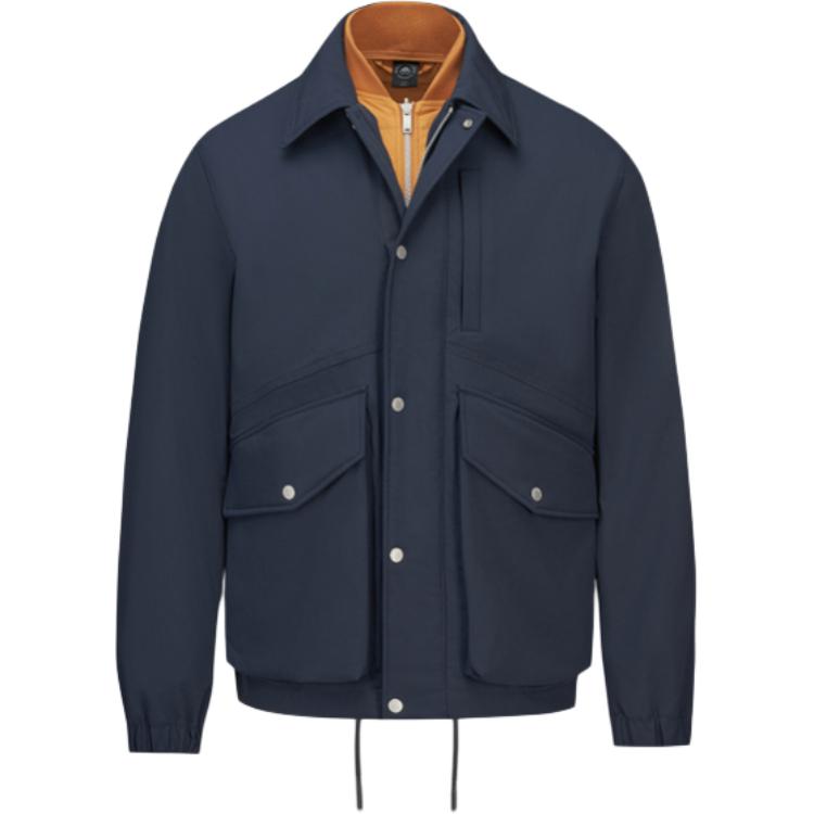 

Moose Knuckles Пуховик мужской, Marine Blue/Ginger Yellow