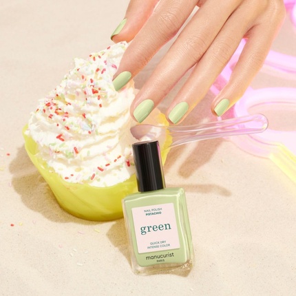 Лак для ногтей Green Nail Polish Pastel Green Classic 9-Free — фото 3