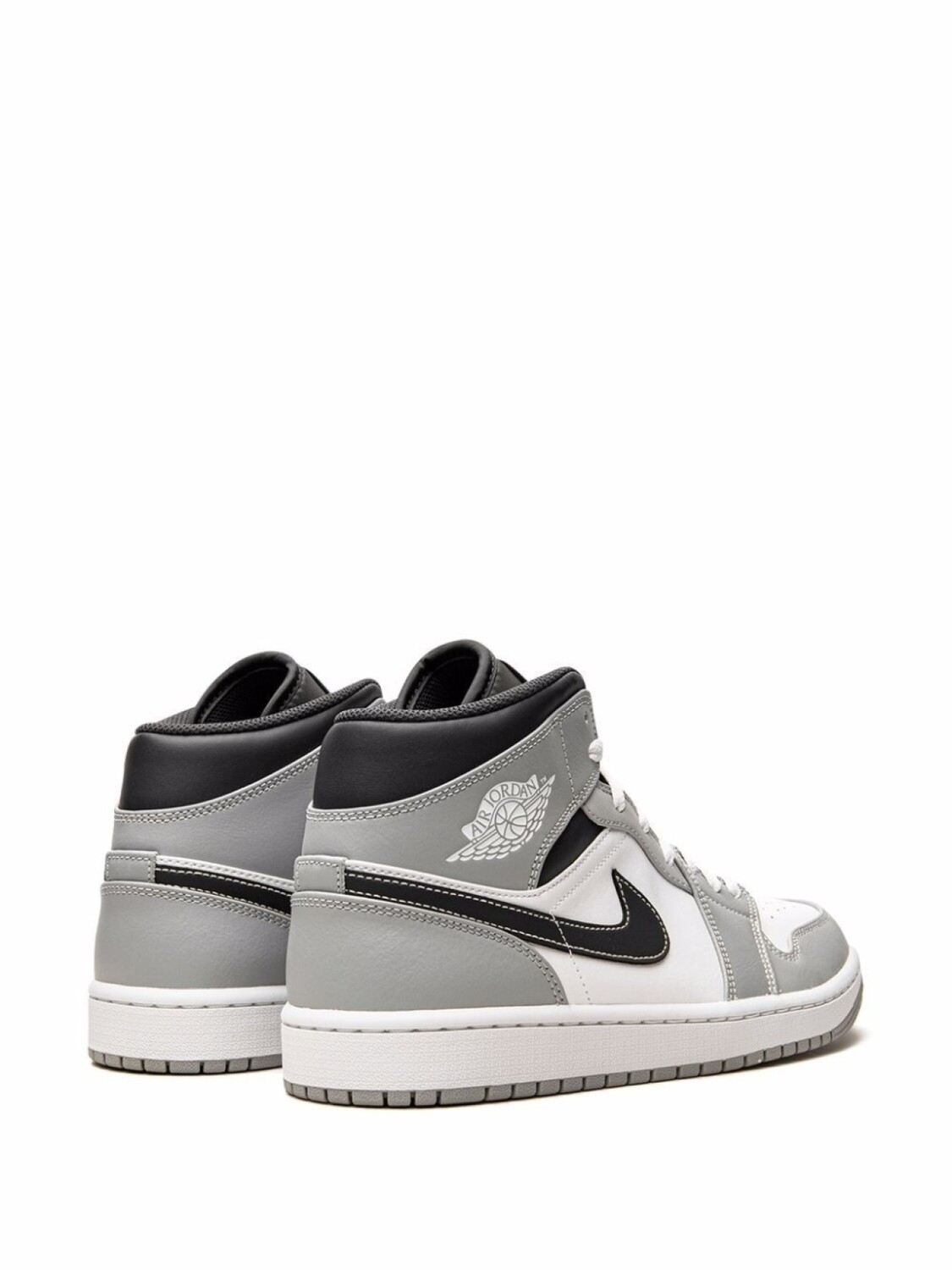 Кроссовки Air 1 Mid Light Smoke Grey 2.0 Jordan, серый — фото 3