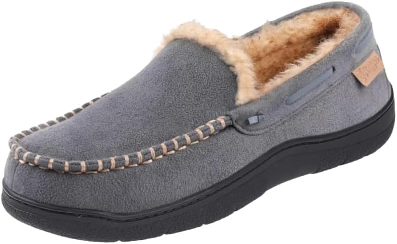 

Мужские хлопковые туфли большого размера - толстые и теплые, легко надевать и снимать, подходят для поездок на работу, зимой, для активного отдыха и повседневного использования Fmshi, серый