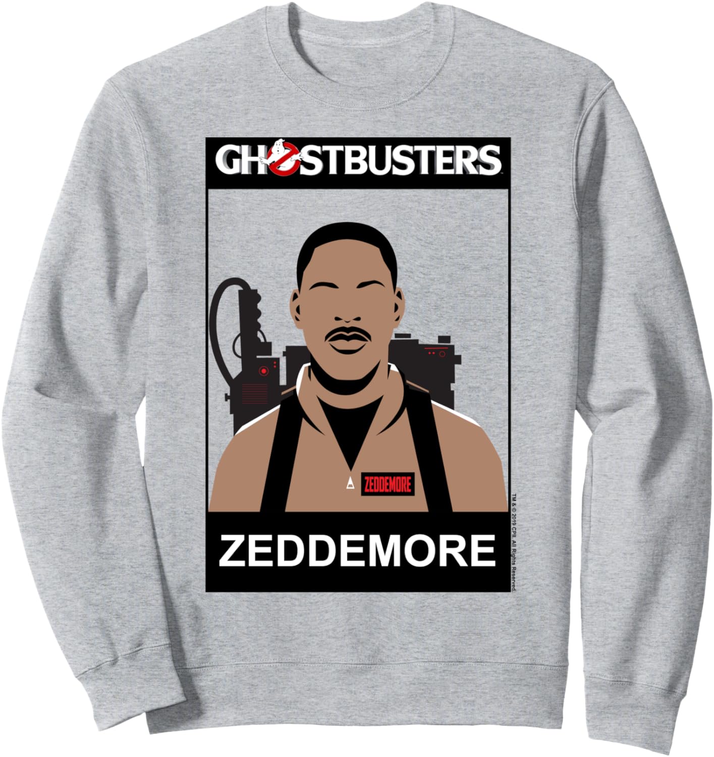

Толстовка с портретом Зеддемора из Охотников за привидениями Ghostbusters, серый