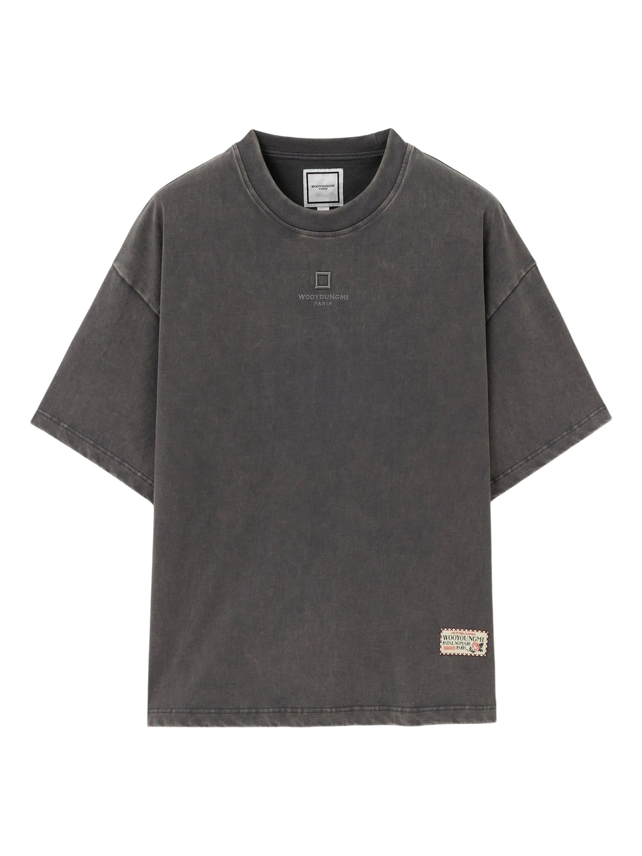 

Футболка с вышивкой Wooyoungmi, серый