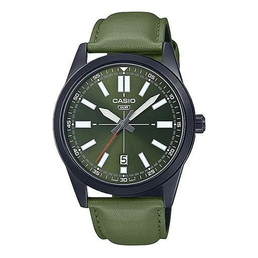 

Часы Casio Dress Pointer Display Analog Watch 'Metallic Green', зеленый