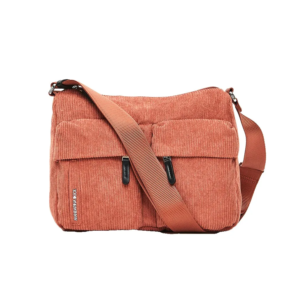 

Сумка через плечо Mandarina Duck Hunter, бархатная, средний размер, okt18, оранжевый