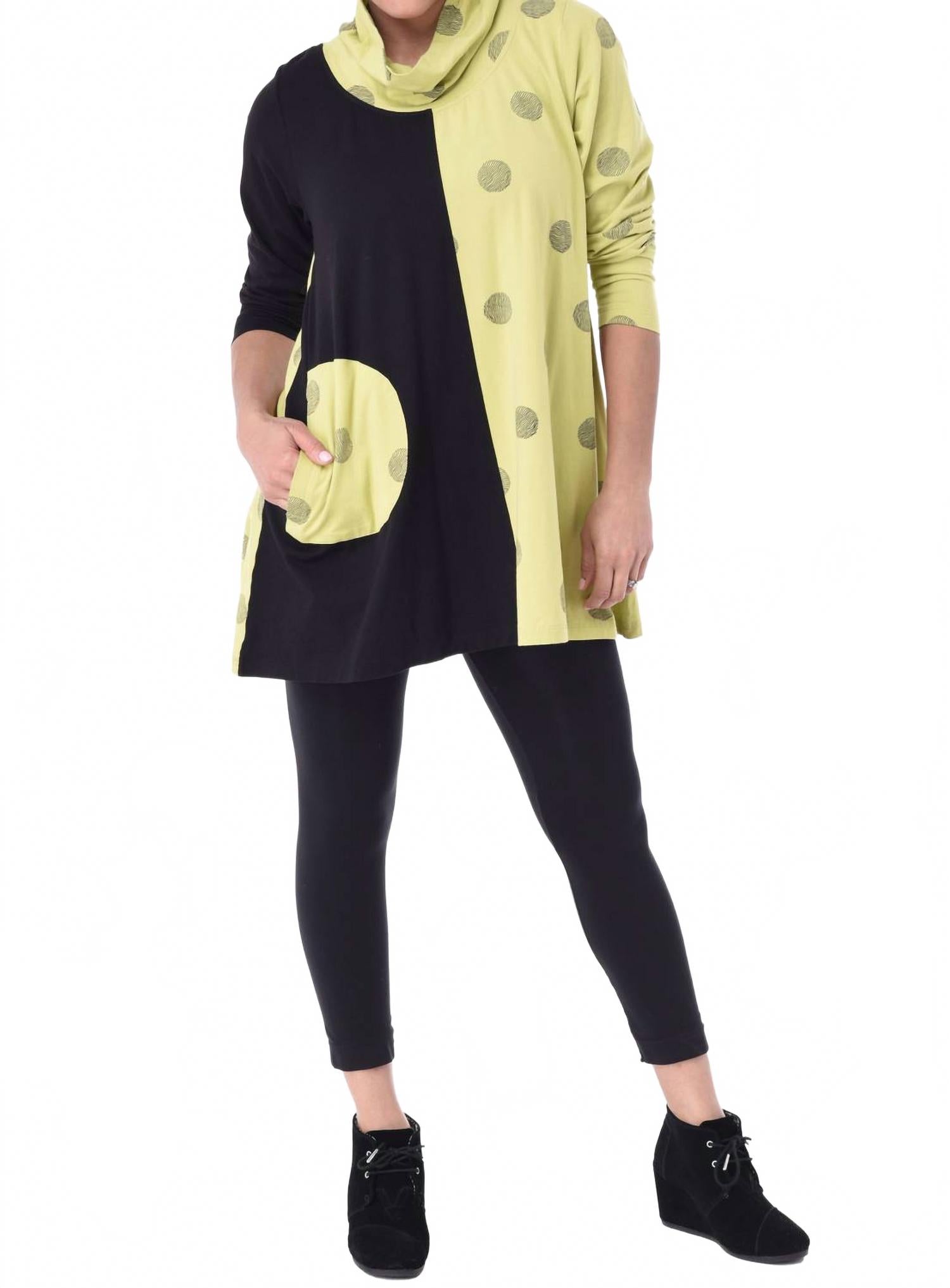 

Блейкли топ в зеленом цвете с отпечатком пальца Tulip Clothing