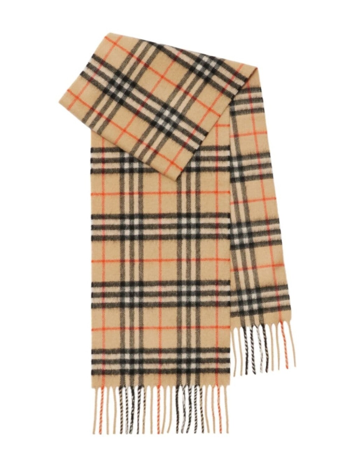 

Burberry Kids кашемировый шарф в клетку Vintage Check, нейтральный цвет