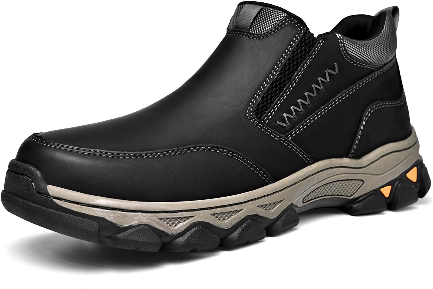 

Мужские слипоны MOSTELO, повседневные лоферы, классические для работы, офиса и улицы, высокие, черный