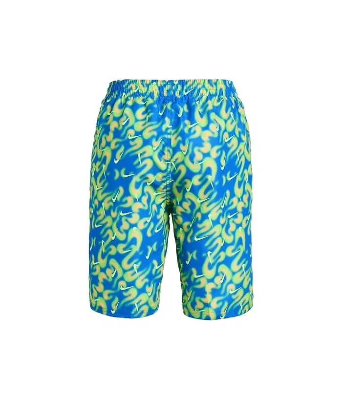 Плавки с принтом Airbrush All Over Print 7" Brief Lined Volley Nike Kids, Blue Crystal — фото 2
