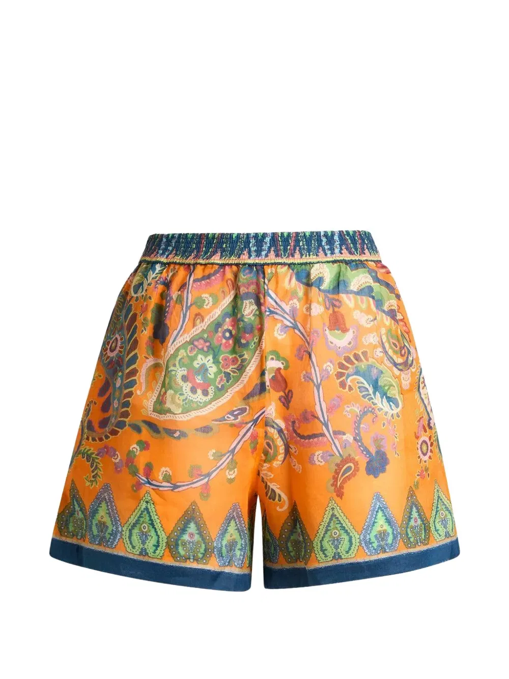 Шорты с принтом на завязках Etro, оранжевый