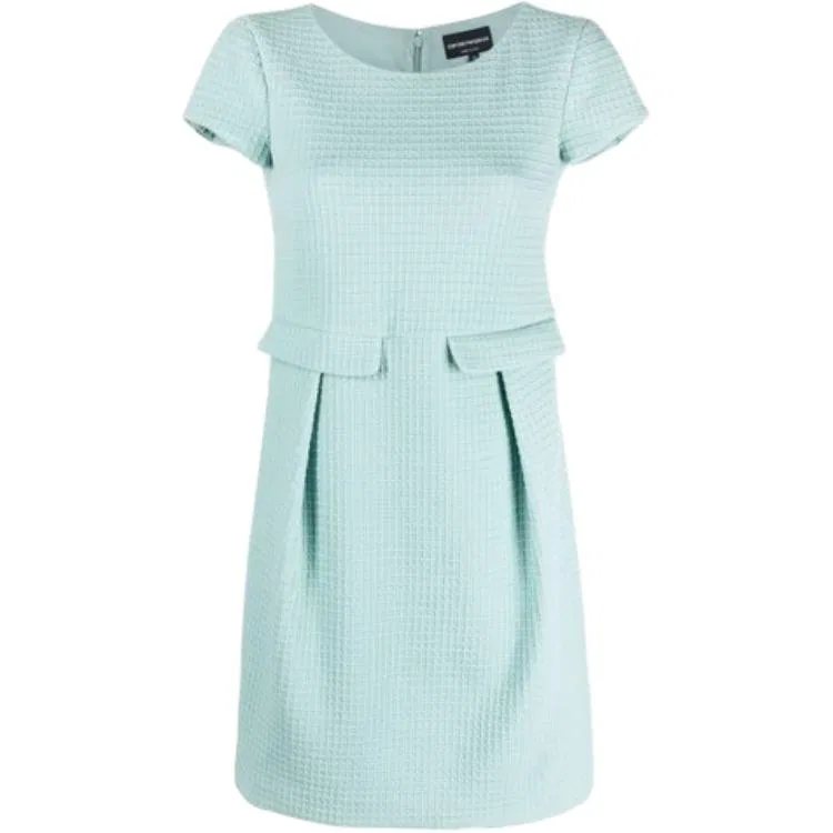 Платье с коротким рукавом женское Light Blue EMPORIO ARMANI