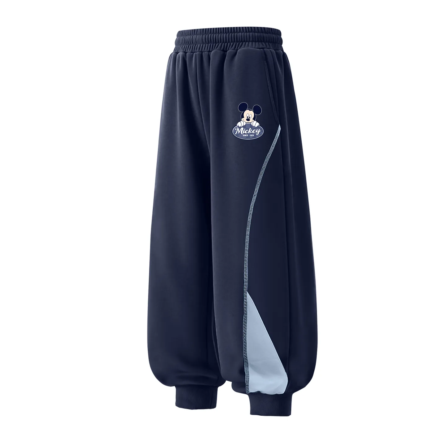 Детские вязаные спортивные штаны Disney, [Thickened and Fleece-Lined]Di Tanci K Navy Blue