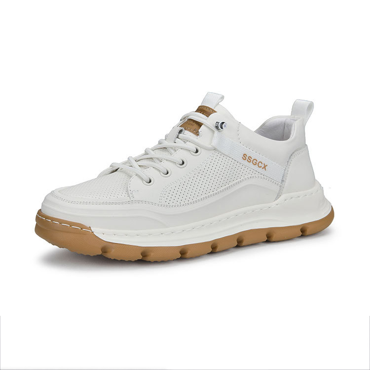 

SENJIALUO Износостойкие дышащие поддерживающие легкие мужские низкие кеды белые, цвет White