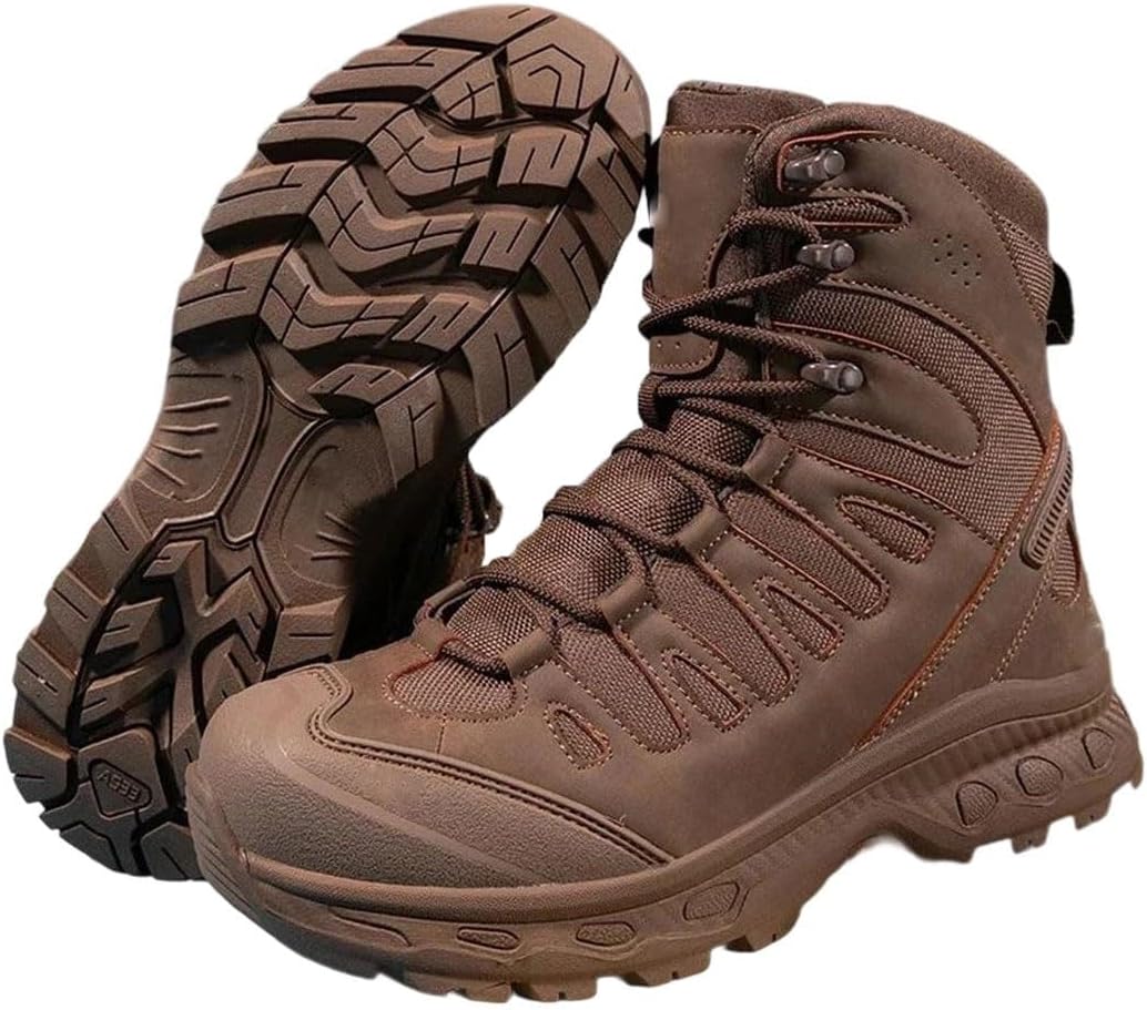 

Мужские походные ботинки на шнуровке, пустынные ботинки, водонепроницаемые, большого размера, альпинистские ботинки Generic, коричневый