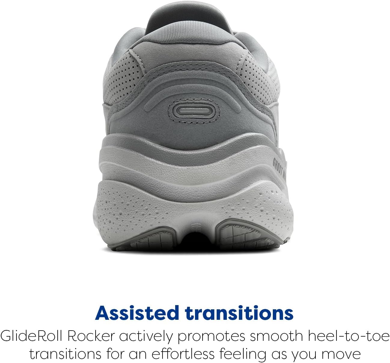 Мужские кроссовки Brooks Ghost Max 2 для бега и ходьбы, серый — фото 3