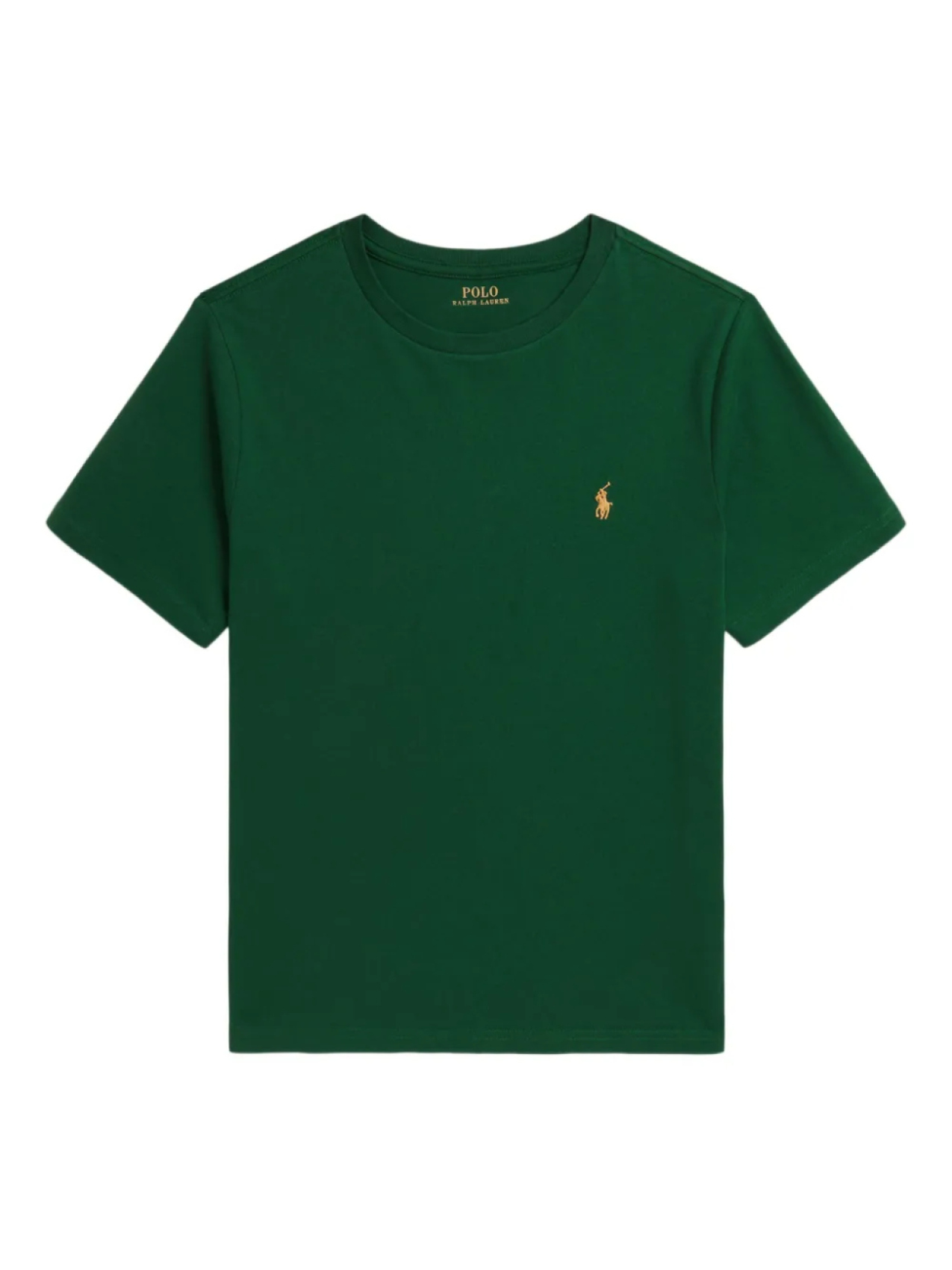 

POLO RALPH LAUREN KIDS футболка с вышитым логотипом, зеленый