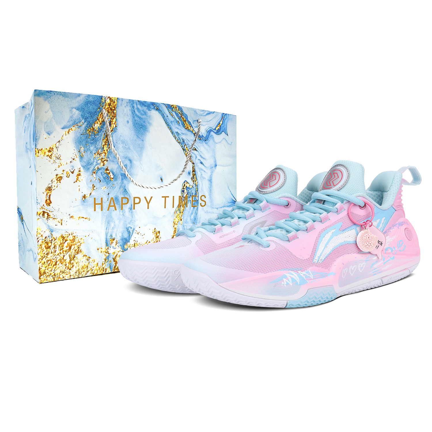 

Speed 9 Slip Resistant Abrasion Resistant Low top Casual Running Shoes для мужчин LINING, розовый