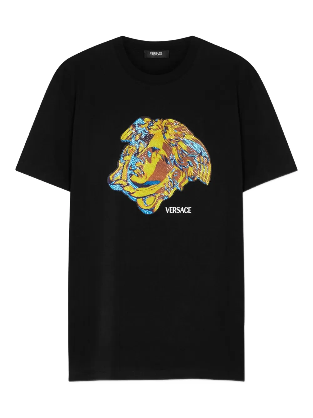 

Футболка Crystal Medusa Study VERSACE, черный