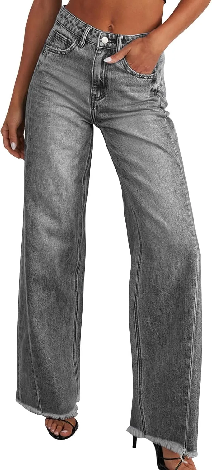 

Женские джинсы Wide Leg с высокой талией и стретч HGps8w