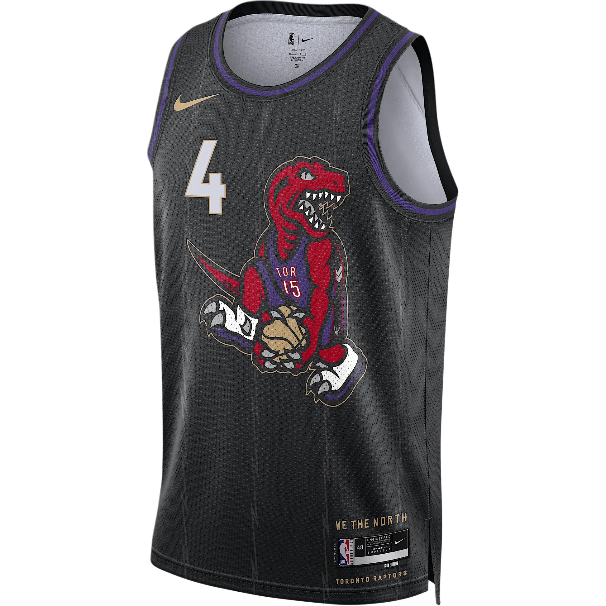 

Джерси мужская dri fit nba swingman Scottie Barnes Toronto Raptors 2024/25 city edition Nike, черный