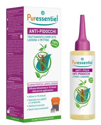 

Puressentiel лосьон против вшей + расческа 100 мл