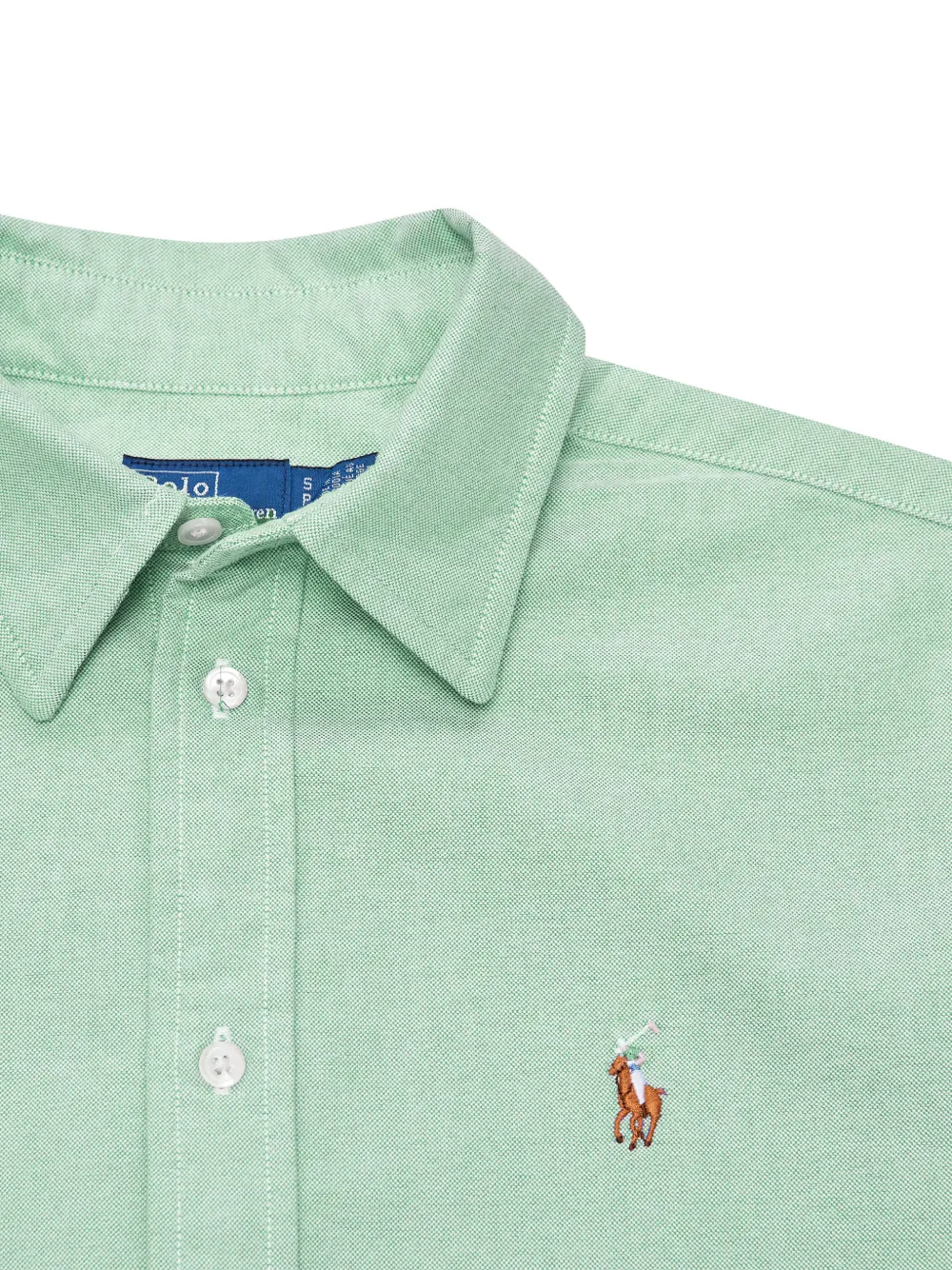Рубашка с вышитым логотипом Polo Ralph Lauren, зеленый — фото 3