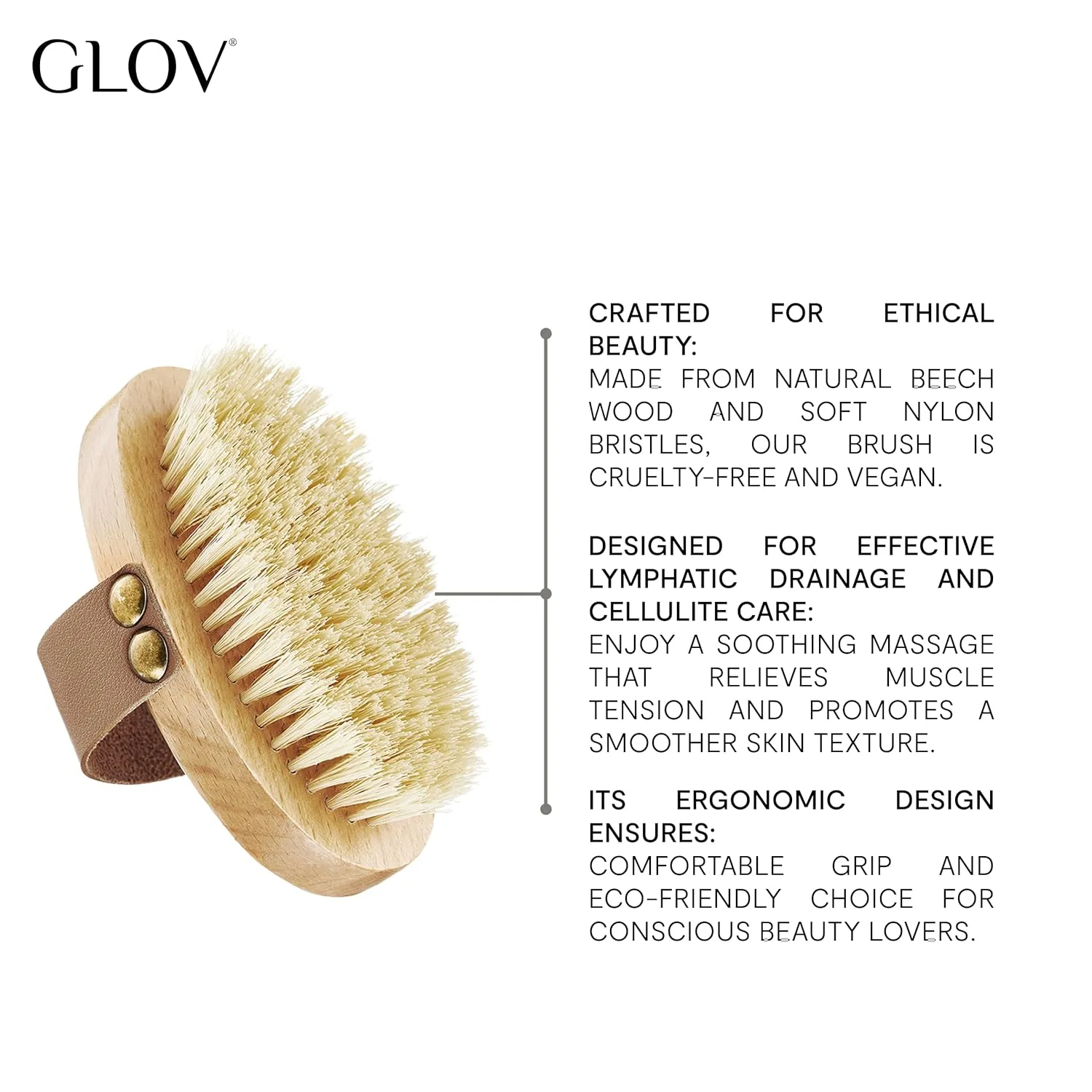Щетка для сухого массажа Glov Dry Brush для тела Glov — фото 2