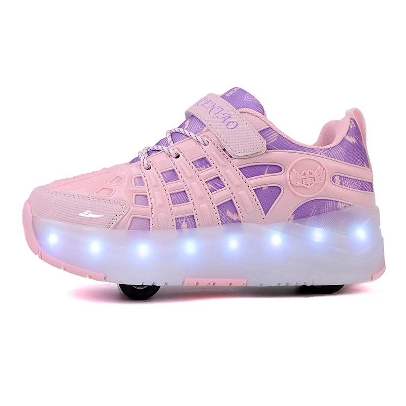 

Дышащие кроссовки Balance Low Top для скейтбординга для детей Kuding, розовый/фиолетовый