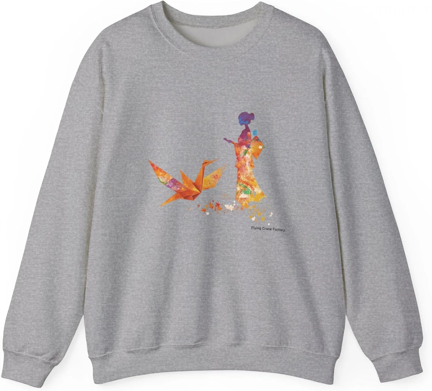 

Свитшот с японским оригами, Kimono Art, Unisex Heavy Blend