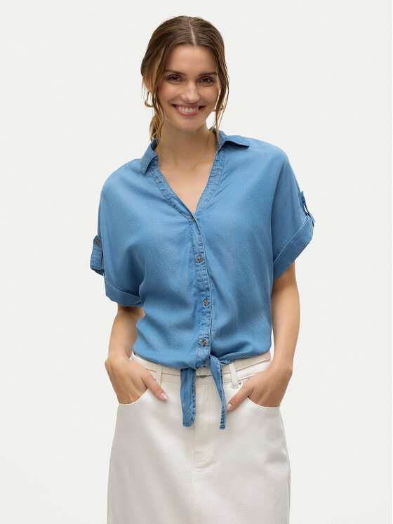 

Рубашка обычного кроя Fleur 10326059 Vero Moda, синий