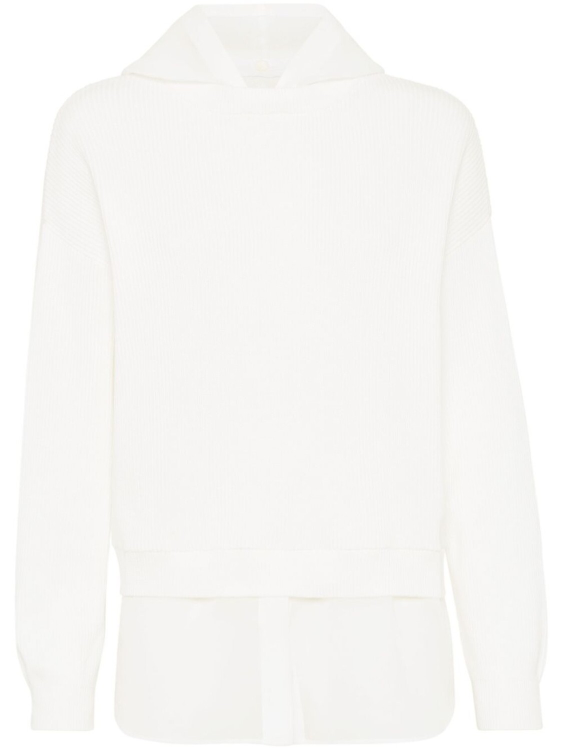 

Brunello Cucinelli худи с декором Monili, белый