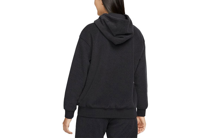Худи (WMNS) AS W Nike Sportswear ESSNTL PLSH Hoodie Black — фото 2