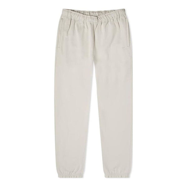 

Брюки men's logo embroidered casual stay warm solid color sports pants/trousers/joggers beige Nike, мультиколор