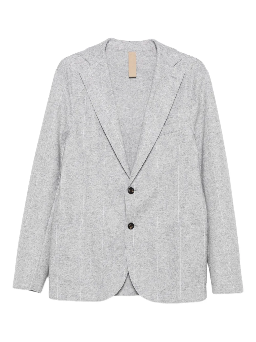 

Шерстяной пиджак в полоску Eleventy, серый