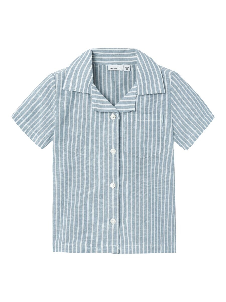 

Рубашка NAME IT Regular fit Button Up Hilom, пыльно-голубой