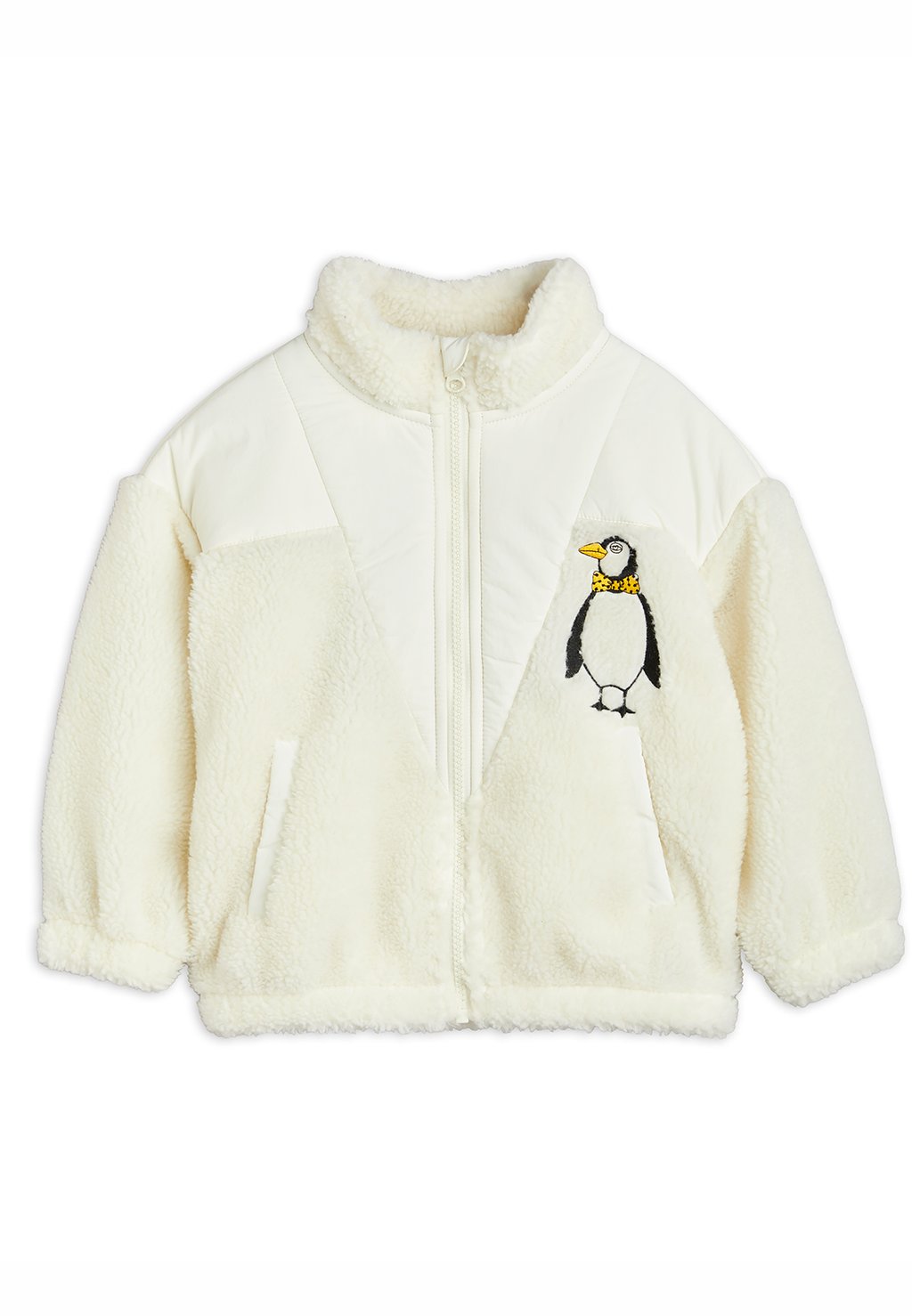 

Флисовая куртка Penguin Zip Unisex Mini Rodini, белый