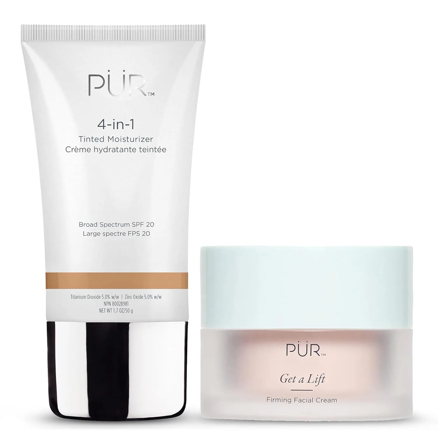 PÜR MINERALS 4-in-1 тонированный увлажняющий крем с SPF 20 - увлажняющий крем, праймер и тональная основа с маслом ши, алоэ вера и витамином B3, веганский, без парабенов, глютена и BPA Purcosmetics, Buff