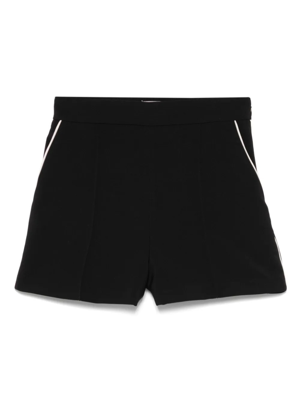 

Креповые шорты с отделкой кантом Elisabetta Franchi, черный