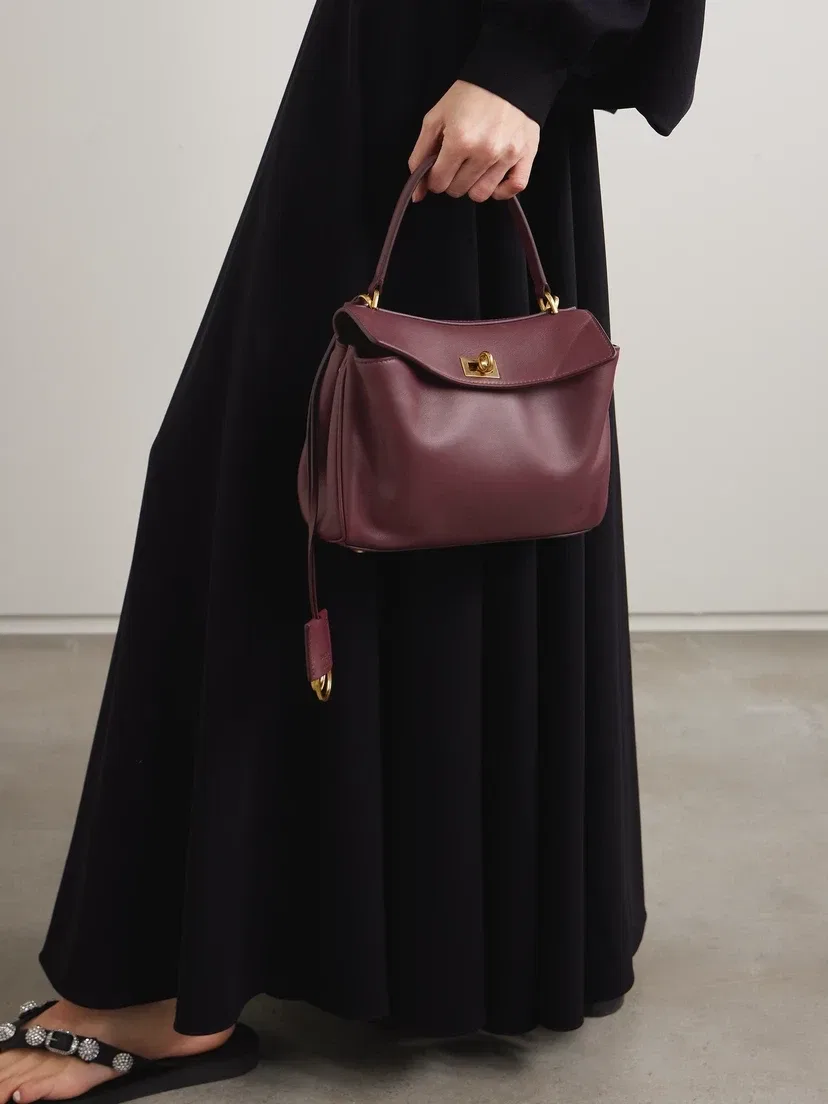Кожаная мини-сумка Rodeo BALENCIAGA, бордовый — фото 2