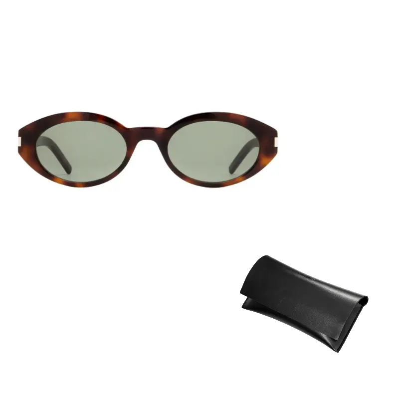 

SAINT LAURENT Солнцезащитные очки овальной формы Eyewear Oval Frame, Tortoiseshell