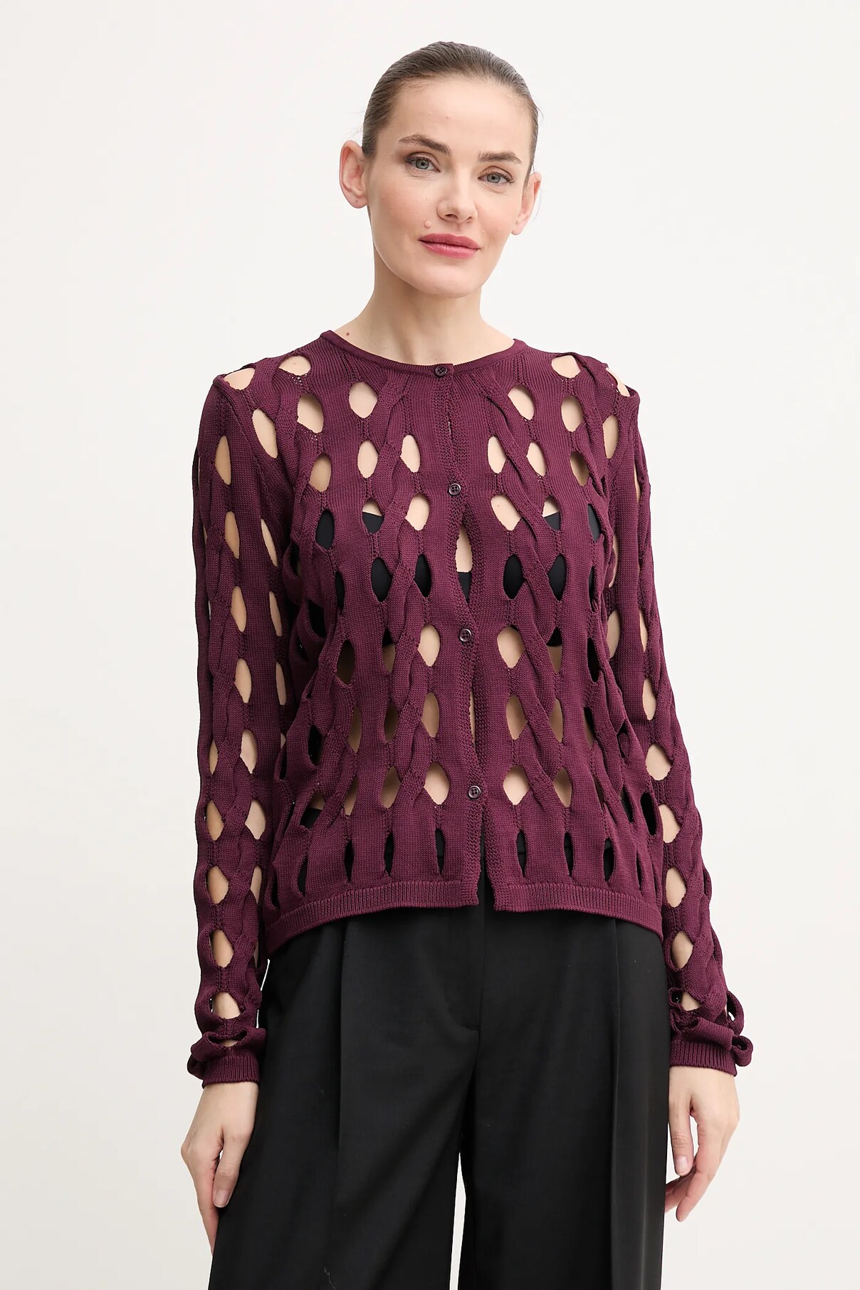 

Кардиган Pinko, фиолетовый