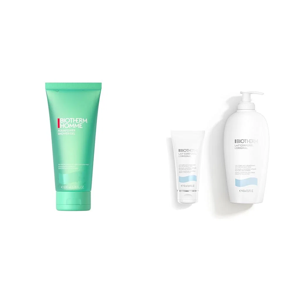 Набор Biotherm Aquapower Shower Gel 200 мл + Lait Corporel 400 мл + Lait Corporel 50 мл Biotherm