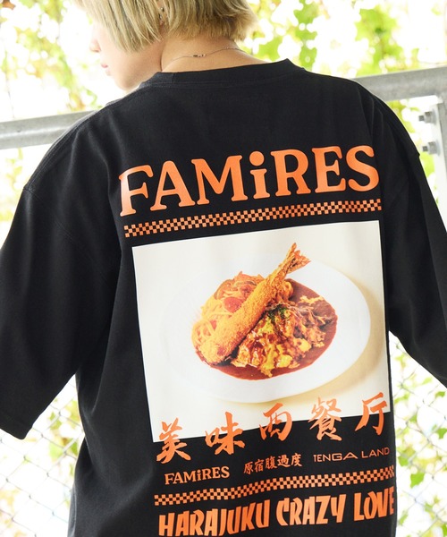 

Футболка коллаборационная, хлопок, бренд TENGA×FAMiRES, черный