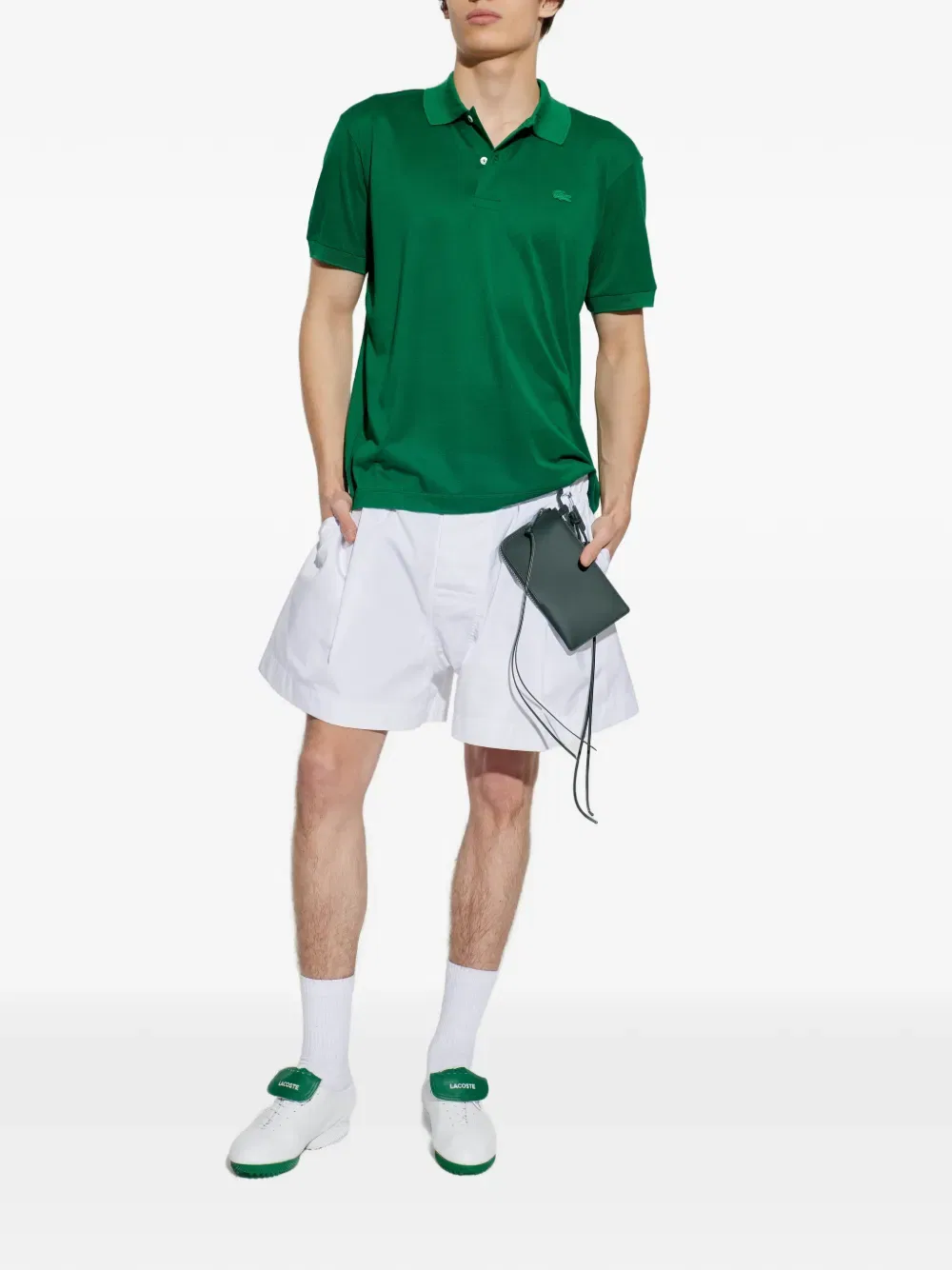 Плиссированные шорты Lacoste, белый — фото 2
