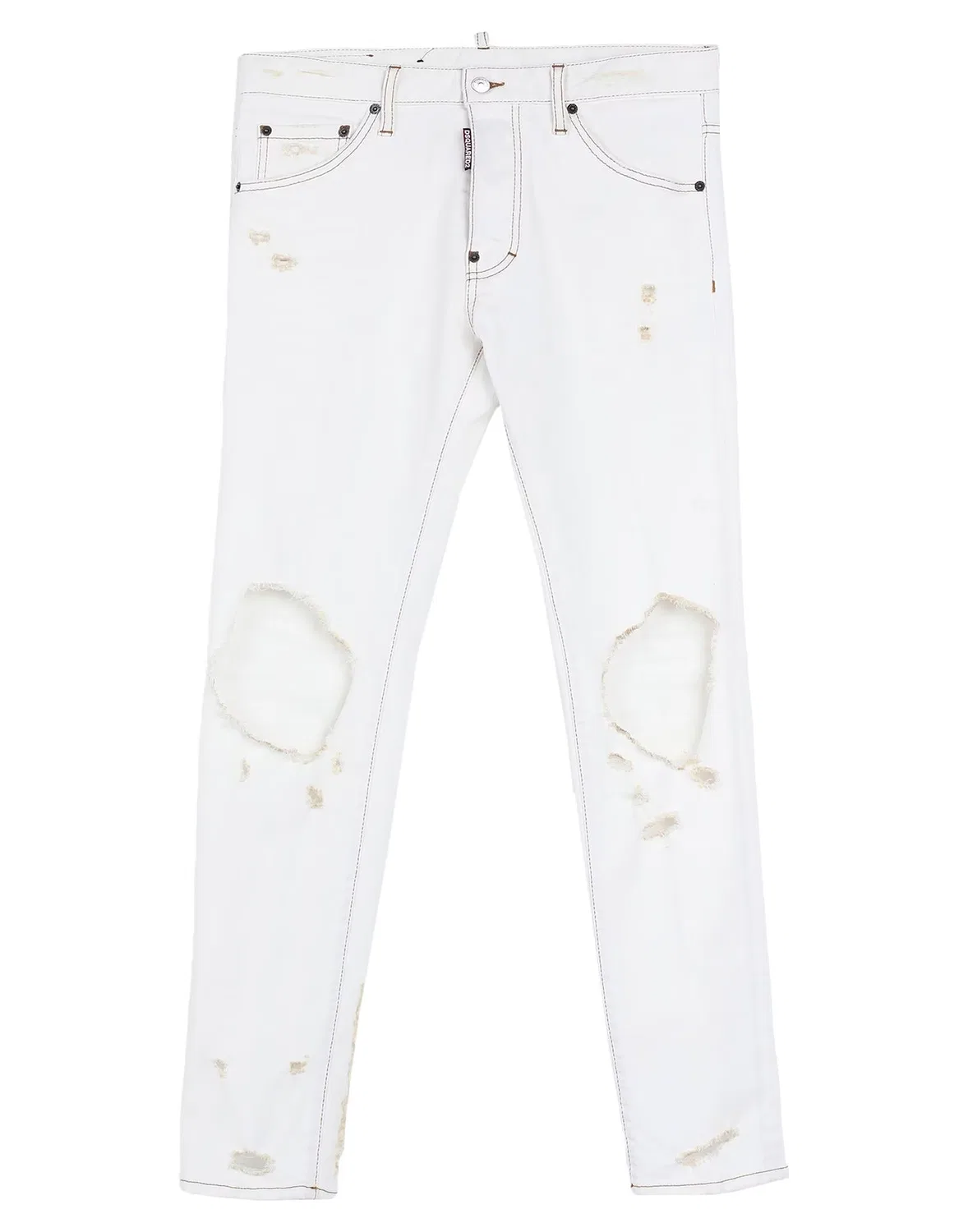 Джинсы скинни белые DSQUARED2