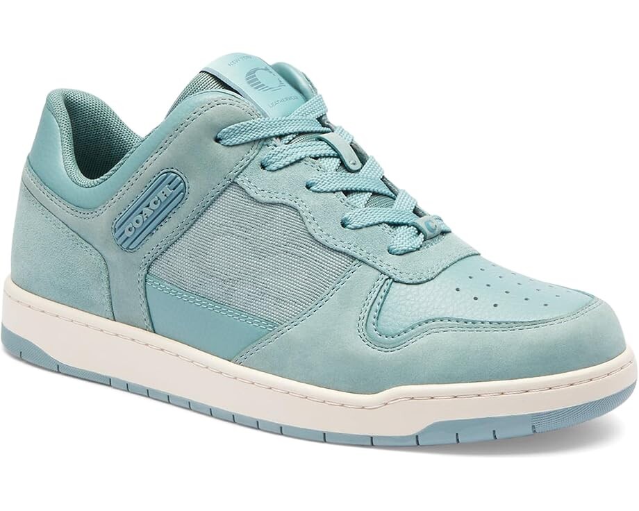 

Кроссовки COACH C201 Low Top Sneakers In Signature Canvas Jacquard, цвет Aquamarine