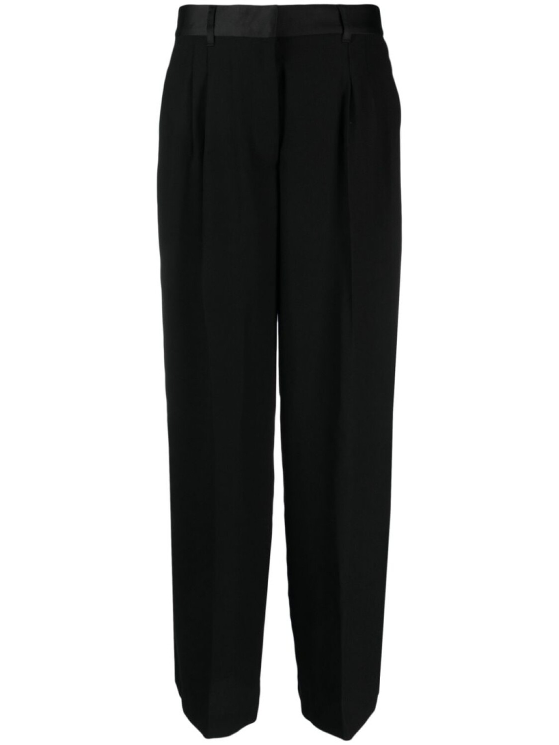 

DKNY широкие брюки со складками, черный