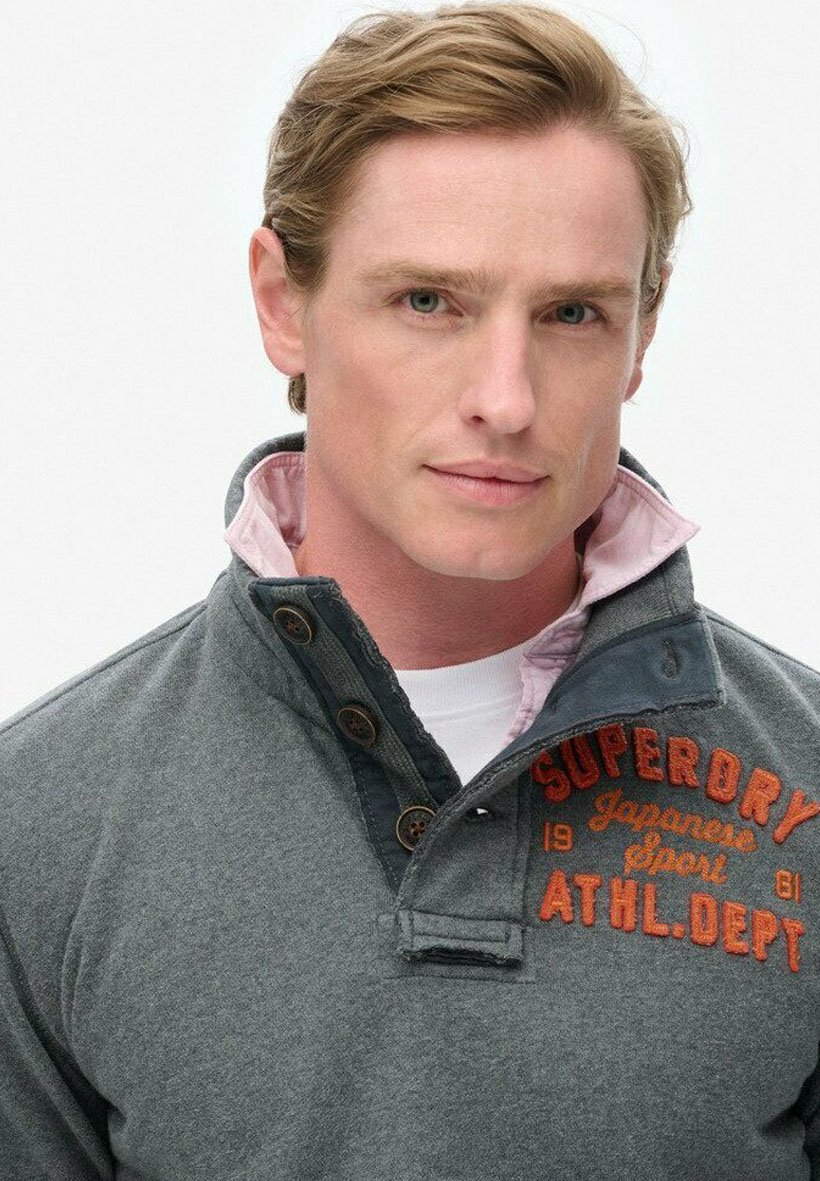 

Толстовка VINTAGE ATHLETIC Superdry, темно-серый