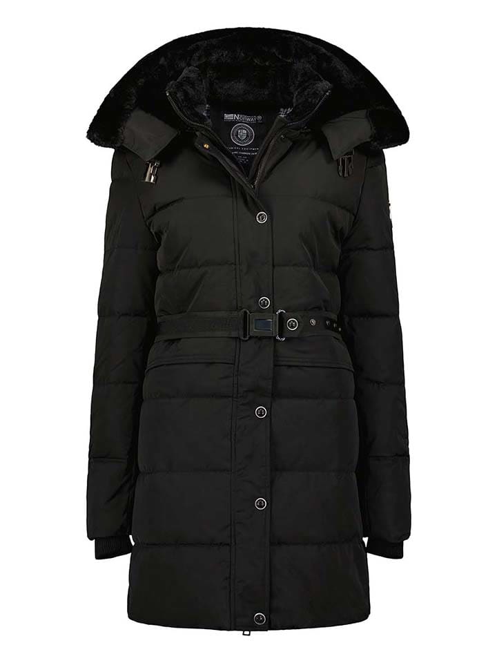 

Geographical Norway Стеганое пальто «Беттино» черного цвета